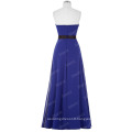 Starzz Strapless Off Shoulder Long Royal blue Simply Chiffon Bridesmaid Dress ST000066-5